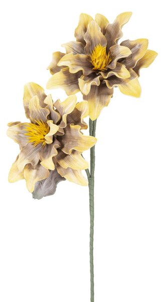 Umělá květina DAHLIA V2 90 CM žlutá Doplňky | Umělé květiny