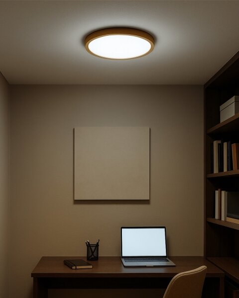LED Stropní svítidlo LED/18W/230V 3000/4000/6500K pr. 23 cm béžová