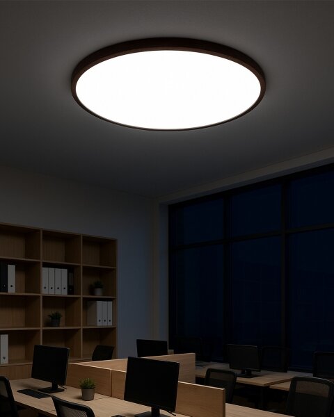 LED Stropní svítidlo LED/40W/230V 3000/4000/6500K pr. 50 cm hnědá
