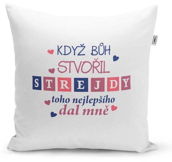 Sablio Polštář Když Bůh stvořil strejdy: 40x40 cm