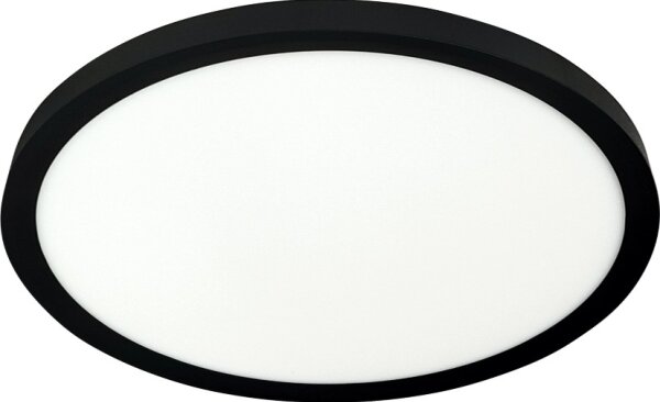 LED Stropní svítidlo LED/24W/230V 3000/4000/6500K pr. 30 cm černá