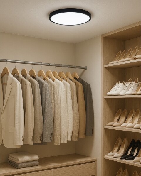 LED Stropní svítidlo LED/24W/230V 3000/4000/6500K pr. 30 cm černá