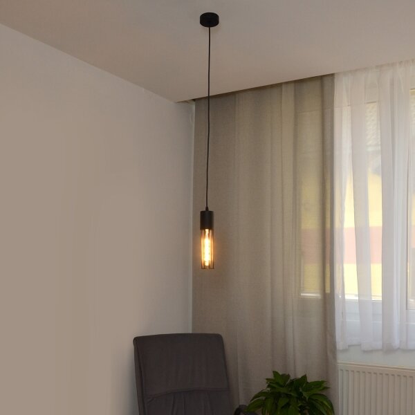 Lustr na lanku MELODY 1xE27/15W/230V černá