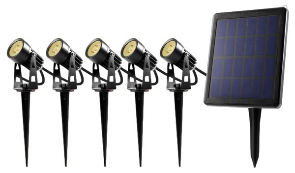 Venkovní solární LED svítidlo RETLUX RGL 119 černá