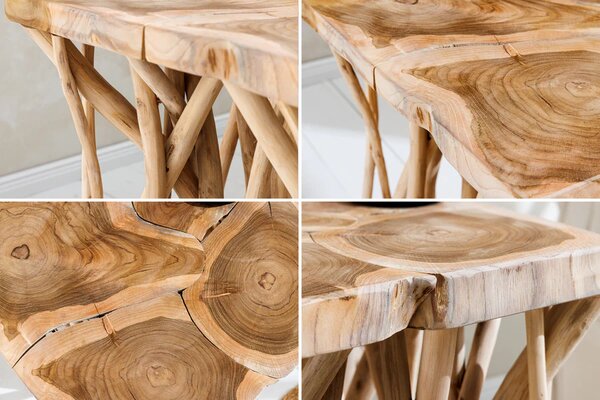 Odkládací stolek DRIFTWOOD 60 CM masiv teak Nábytek | Doplňkový nábytek | Odkládací stolky
