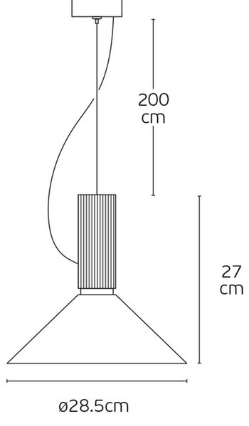 VK Light Halo E27 závěsné svítidlo