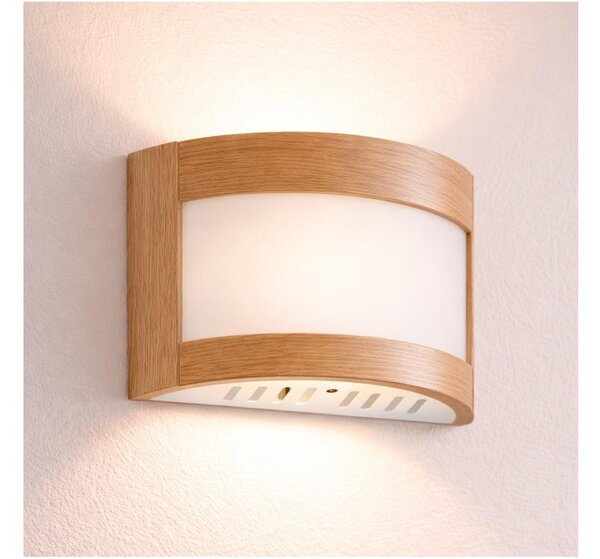 Nástěnné svítidlo ELODIE 1xE27/60W/230V dub