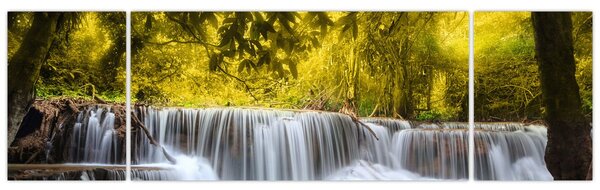 Obraz - Vodopád, s jasnými barvami (170x50 cm)