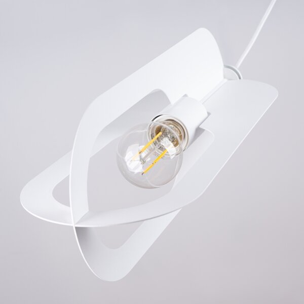 Sollux SL.1361 - Lustr na lanku NICUS 3xE27/15W/230V bílá