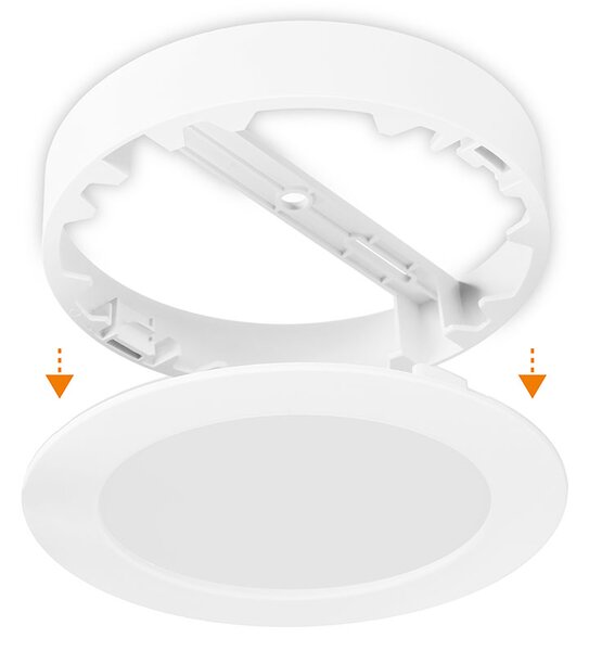 SOLIGHT LED mini panel koupelnový 2v1, 3CCT, 12W, 1020lm, IP54, bílý