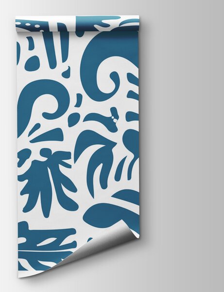 Fototapeta Modrobílý vzor, Designové fototapety na zeď, Populární fototapety, w08139v5 - Tapeko.co.cz