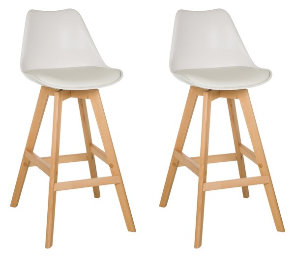 HJH Living Barové židle Scandi High, 2 kusy (100397537)