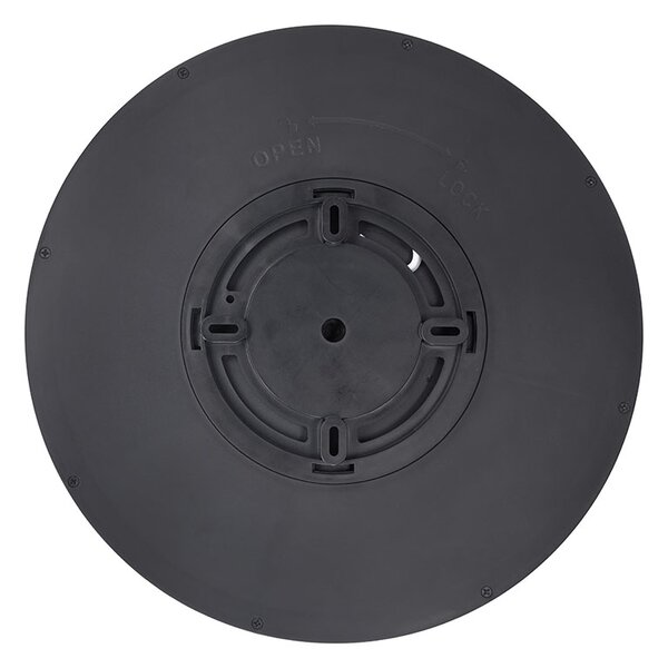 SOLIGHT LED osvětlení s dálkovým ovladačem Estela Black, 60W, 4500lm, 50cm, CCT