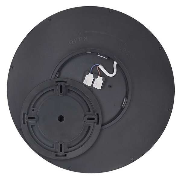 SOLIGHT LED osvětlení s dálkovým ovladačem Estela Black, 60W, 4500lm, 50cm, CCT