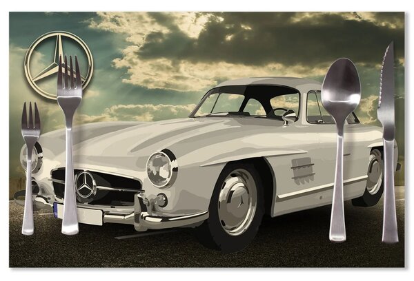 Sablio Prostírání Mercedes-Benz 300 SL Na silnici: 40x30cm