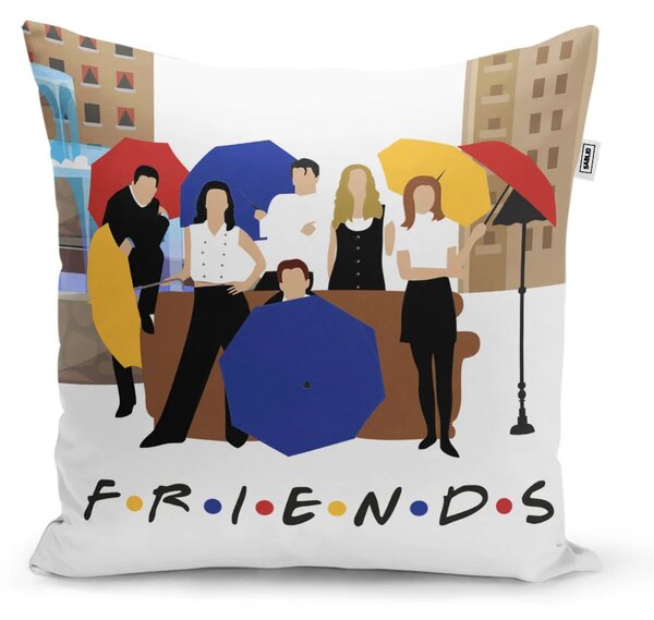 Sablio Polštář Seriál přátelé FRIENDS Gauč u fontány - 40x40 cm