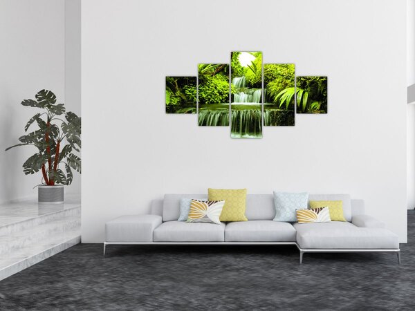 Obraz - Indonéské vodopády (125x70 cm)