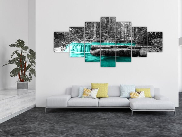 Obraz - Zimní řeka (210x100 cm)