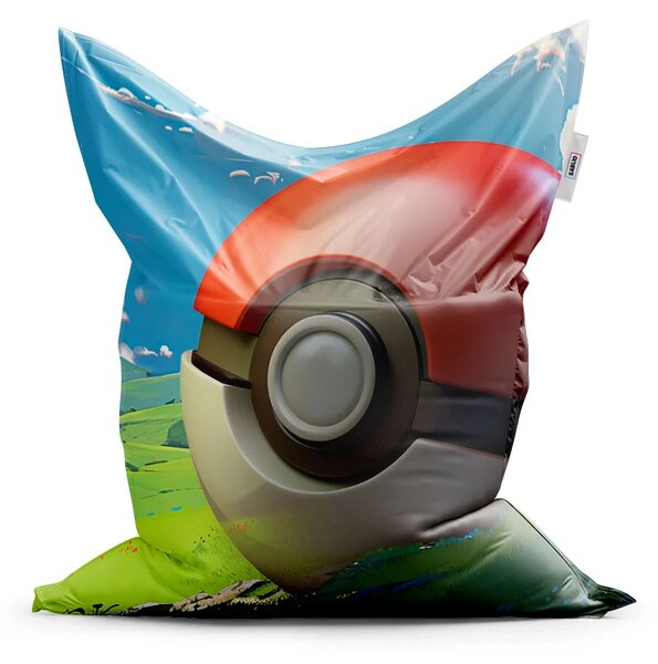 Sablio Sedací vak Pokemon ball Krajina - 150x100 cm