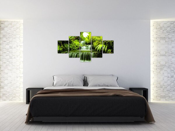 Obraz - Indonéské vodopády (125x70 cm)