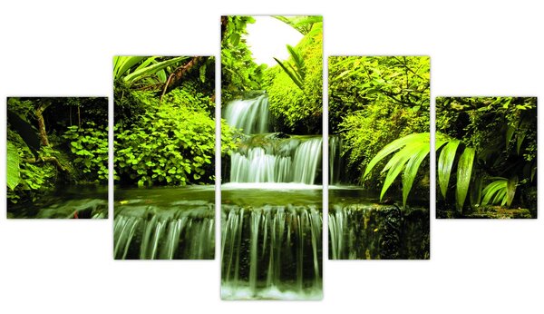 Obraz - Indonéské vodopády (125x70 cm)