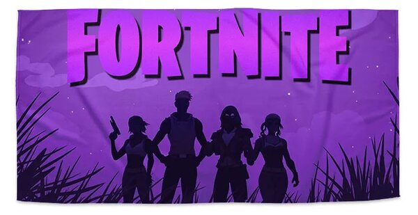 Sablio Ručník FORTNITE Fialová silueta - 30x50 cm