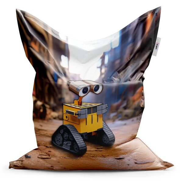 Sablio Sedací vak Wall-E robot Město - 150x100 cm