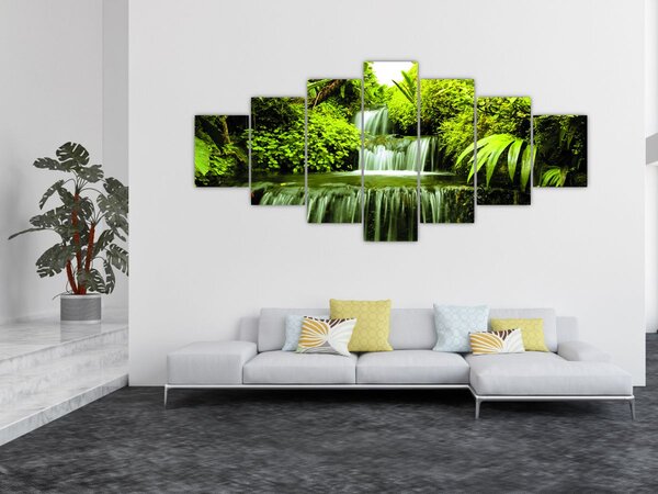 Obraz - Indonéské vodopády (210x100 cm)
