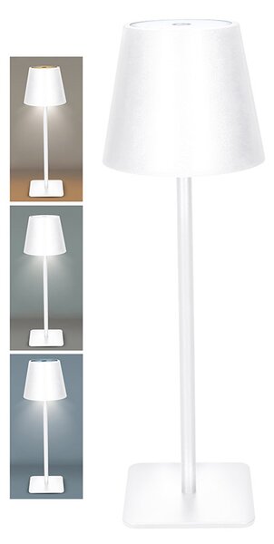 SOLIGHT LED nabíjecí lampička Lucca, 120lm, změna CCT, stmívání, bílá