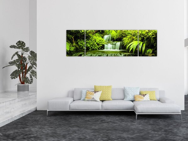Obraz - Indonéské vodopády (170x50 cm)