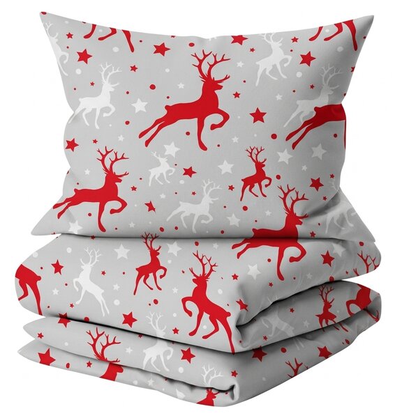 Povlečení z mikrovlákna SNOWDEER světle šedé Rozměr povlečení: 70 x 80 cm | 140 x 200 cm