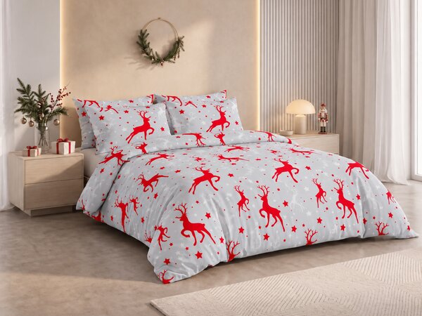 Povlečení z mikrovlákna SNOWDEER světle šedé Rozměr povlečení: 70 x 80 cm | 140 x 200 cm