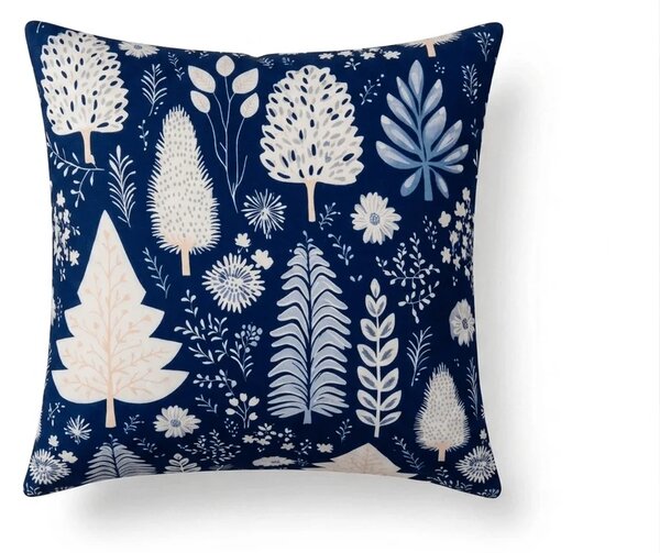 Sada 2 ks povlaků na polštář INDIGO BLOOM 45x45 cm