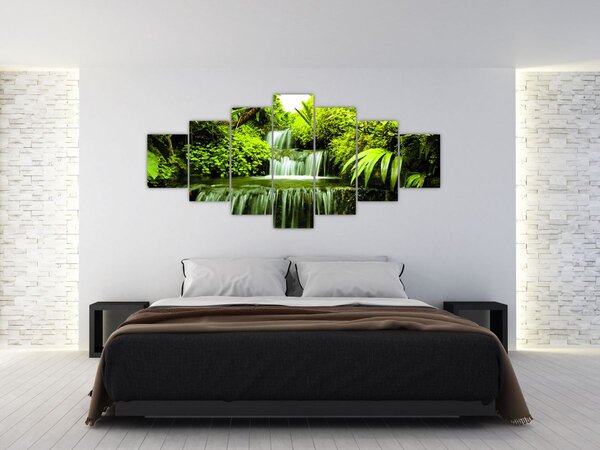 Obraz - Indonéské vodopády (210x100 cm)