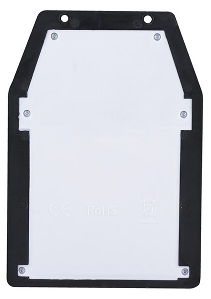 SOLIGHT LED solární lucerna nástěnná, teplá bílá, 12x17cm, černá