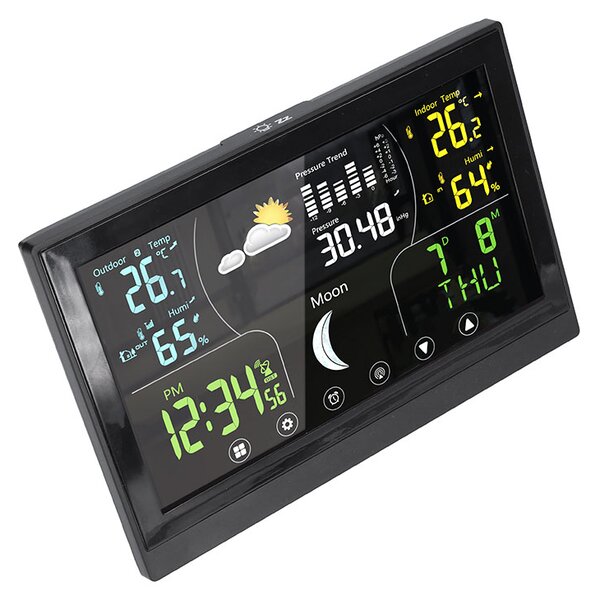 SOLIGHT Domácí meteostanice TE110B, černá