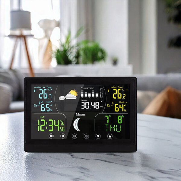SOLIGHT Domácí meteostanice TE110B, černá