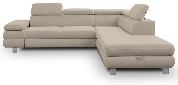Sedací souprava CONTI NEW | 276x226 cm | PRAVÁ | rozkládací + úložný prostor | VÝBĚR TKANIN