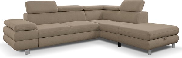 Sedací souprava CONTI NEW | 276x226 cm | PRAVÁ | rozkládací + úložný prostor | VÝBĚR TKANIN
