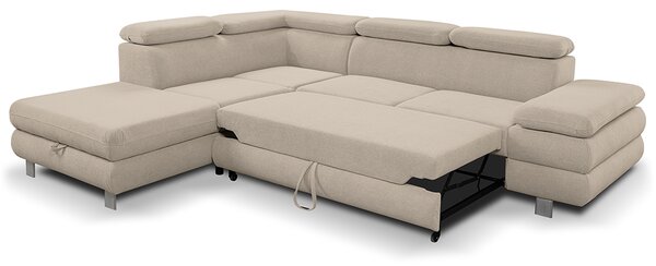 Sedací souprava CONTI NEW | 226x276 cm | LEVÁ | rozkládací + úložný prostor | VÝBĚR TKANIN