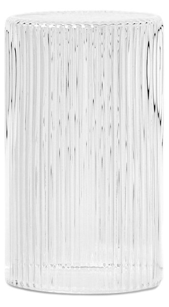 FERM LIVING Sklenička a víčko karafy Ripple 1 l, Clear