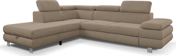 Sedací souprava CONTI NEW | 226x276 cm | LEVÁ | rozkládací + úložný prostor | VÝBĚR TKANIN
