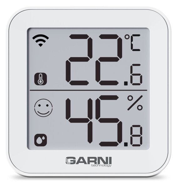 GARNI technology Chytrý vnitřní teploměr s vlhkoměrem GARNI 158THT