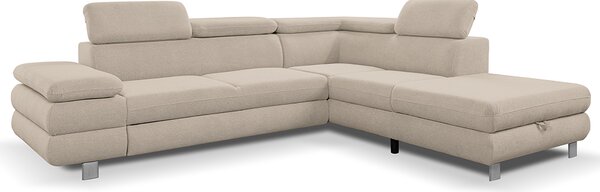 Sedací souprava CONTI NEW | 276x226 cm | PRAVÁ | rozkládací + úložný prostor | VÝBĚR TKANIN