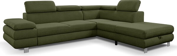 Sedací souprava CONTI NEW | 276x226 cm | PRAVÁ | rozkládací + úložný prostor | VÝBĚR TKANIN