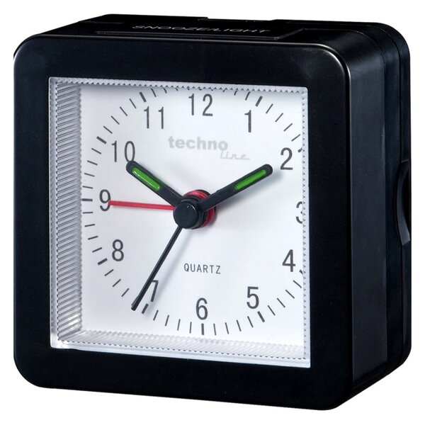TechnoLine Analogový budík Modell SC black