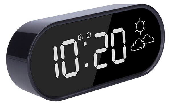 SOLIGHT Hodiny s předpovědí počasí, USB port