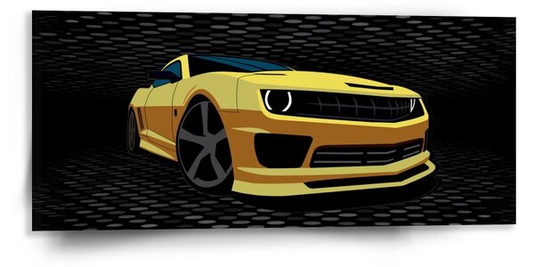 Sablio Obraz Chevrolet Camaro Puntíky - 110x50 cm
