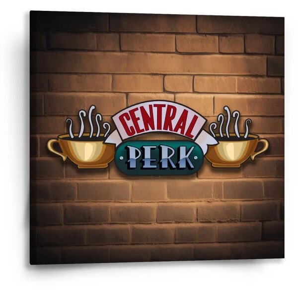 Sablio Obraz Seriál přátelé CENTRAL PERK Cihly - 50x50 cm