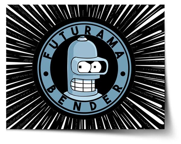 Sablio Plakát Futurama Bender Vesmír - 60x40 cm